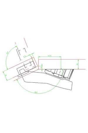 Петля мебельная угловая Sensys 8669 45 градусов без пружины 9088179 Hettich