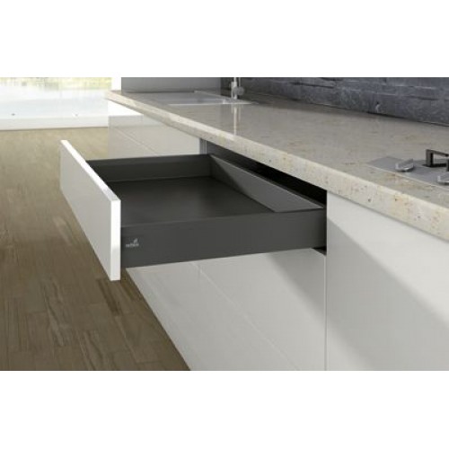 Выдвижной ящик ArciTech 94*500мм, БЕЗ направляющих антрацит 9150526 Hettich