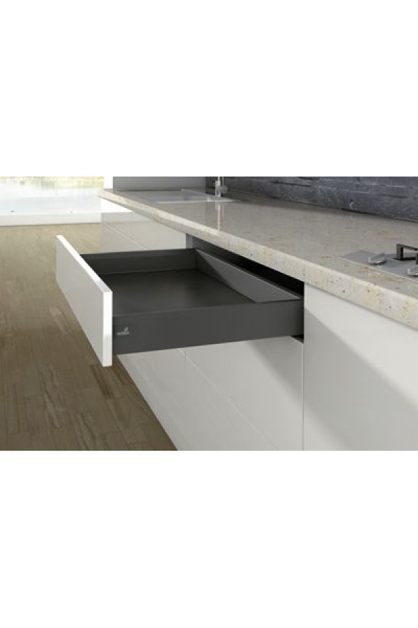 Выдвижной ящик ArciTech 94*500мм, БЕЗ направляющих антрацит 9150526 Hettich