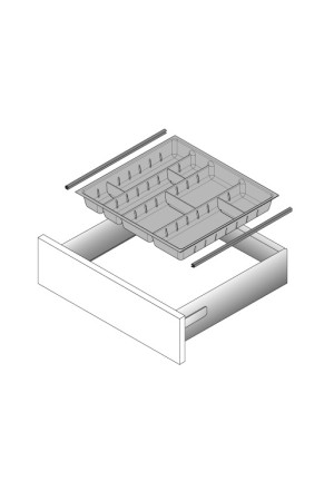 Соединитель лотков для столовых приборов OrgaTray 470 хром 9079222 Hettich