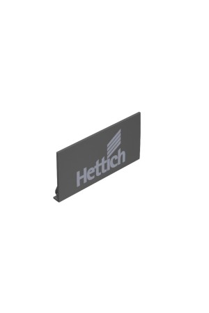 Заглушка на боковину ящика AvanTech You с логотипом Hettich, антрацит 9257705 Hettich