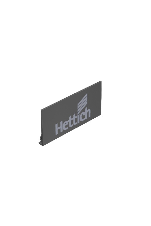 Заглушка на боковину ящика AvanTech You с логотипом Hettich, антрацит 9257705 Hettich