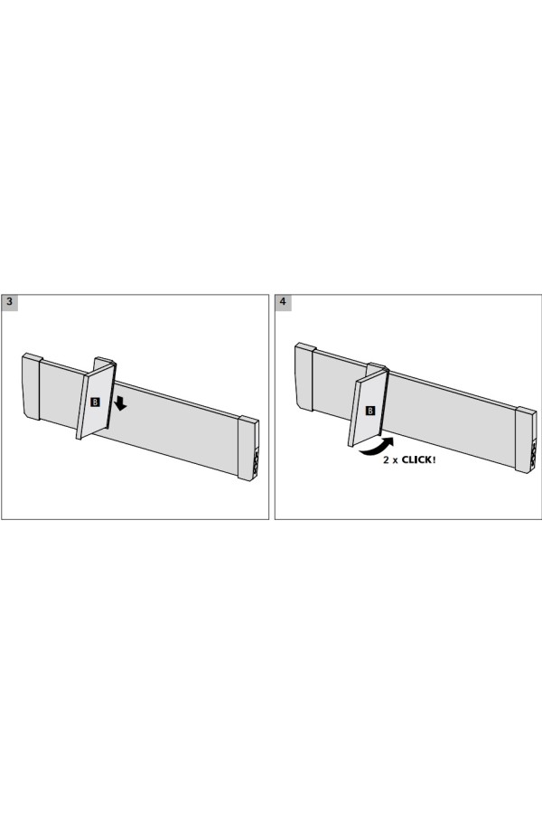 Внутренняя организация OrgaStore 820, 1000мм для ящиков InnoTech Atira белая 9194855 Hettich