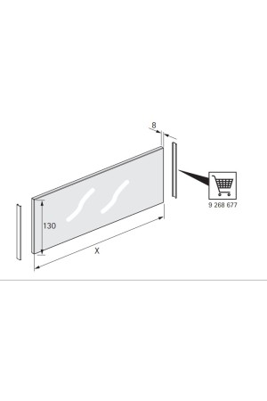 Адаптер для боковины ящика AvanTech You Inlay/9268677 Hettich