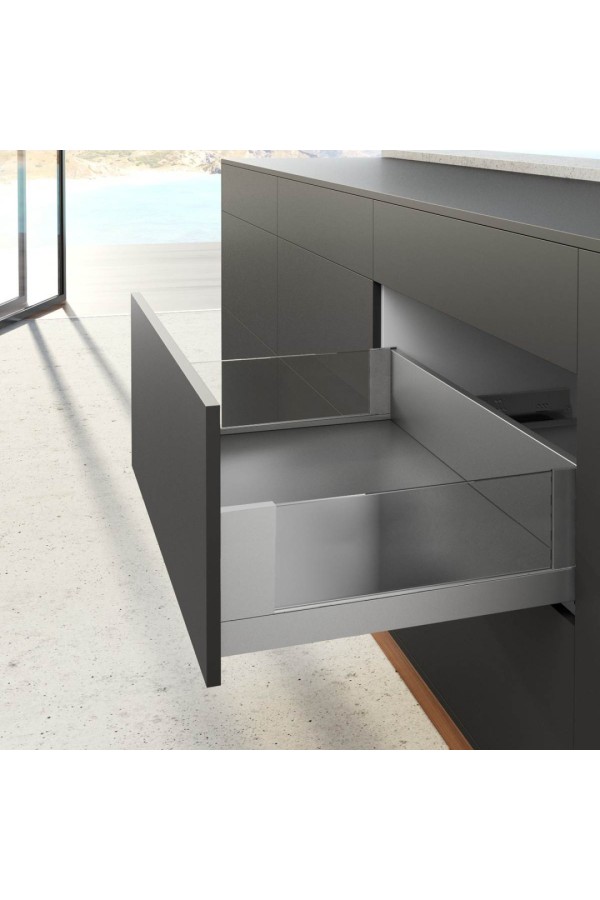 Боковина для ящиков Avantech You Inlay, 187*450мм правый серебристый 9257136 Hettich