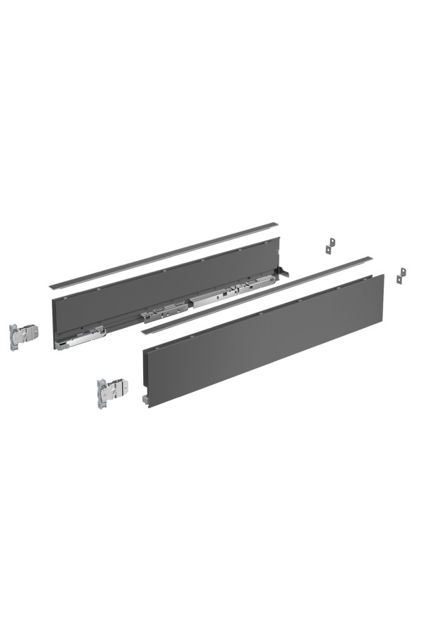 Выдвижной ящик AvanTech You 101*270мм, БЕЗ направляющих антрацит 9255324 Hettich