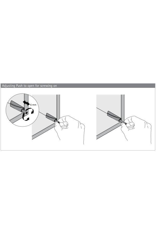 Механизм Push to open Pin для петель под прикручивание длинный ход антрацит 9089626 Hettich
