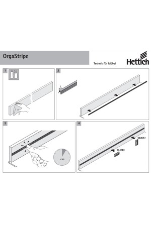 Фиксатор внутренней организации OrgaClip антрацит 9203467 Hettich