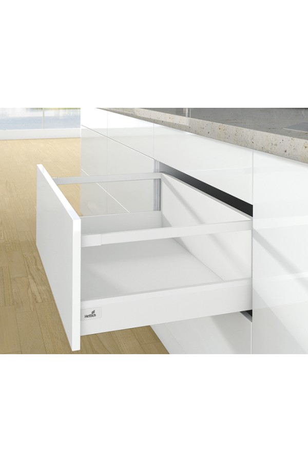 Выдвижной ящик InnoTech Atira с релингом 176*470мм Push-to-Open белый 9245436 Hettich