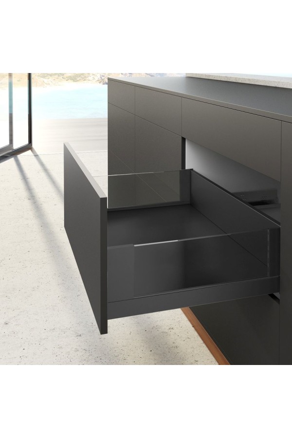 Выдвижной ящик AvanTech You Inlay 187*500мм, БЕЗ направляющих антрацит 9257190 Hettich