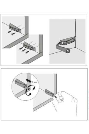 Механизм Push to open magnet для петель под прикручивание короткий ход белый 9089590 Hettich