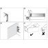 Комплект адаптеров DesignSide 144мм для ящиков InnoTech Atira темно-серый 9196319 Hettich