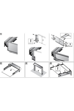 Держатель задней стенки ящика InnoTech Atira 144мм правый антрацит 9194638 Hettich