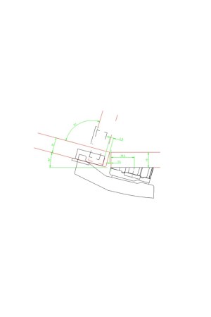 Клин к монтажной планке для петель Intermat System 8099 угол 15 градусов цинк 9072535 Hettich