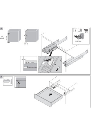 Комплект механизма Push to open Silent на 30кг для ящика AvanTech You 9257896 Hettich