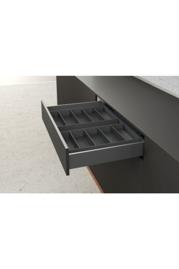 Лоток для столовых приборов OrgaTray 630 для ящиков AvanTech You 500мм антрацит 9278319 Hettich