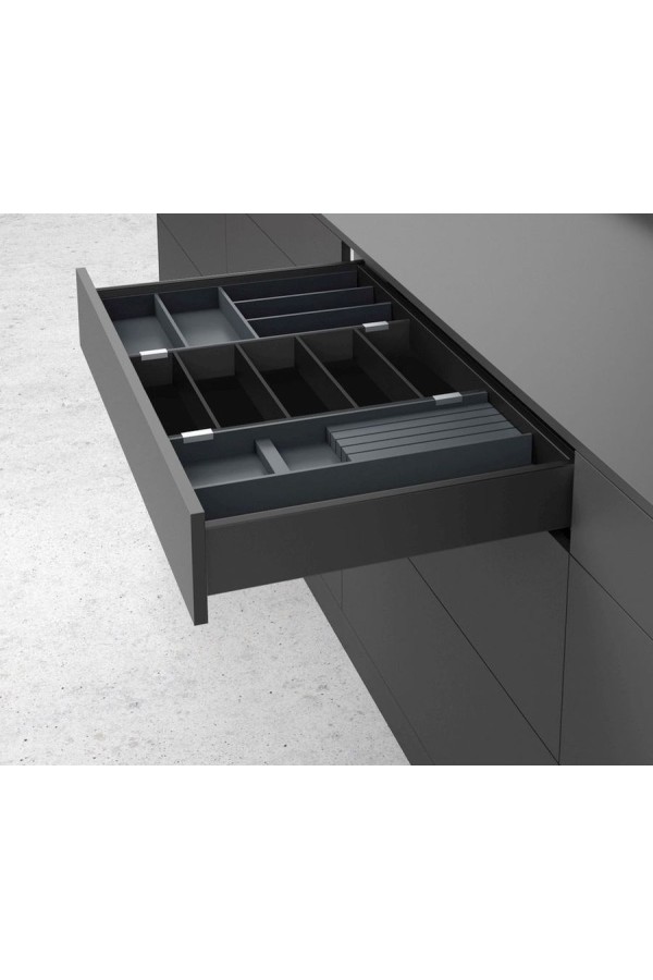 Лоток для столовых приборов OrgaTray 630 для ящиков AvanTech You 500мм антрацит 9278319 Hettich