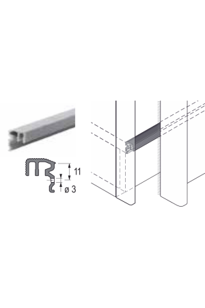 Стабилизатор задней стенки ящика AvanTech You 9257702 Hettich
