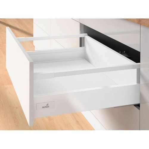 Выдвижной ящик InnoTech Atira с релингом 144*260мм белый 9230050 Hettich