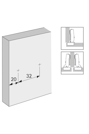 Монтажная планка линейная к петле Sensys/Intermat Н=1,5мм 9117341 Hettich