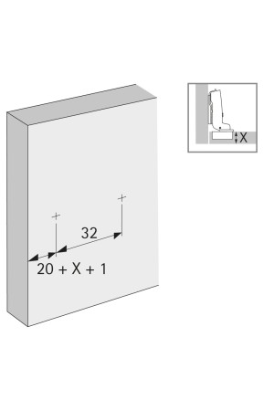 Монтажная планка линейная к петле Sensys/Intermat Н=1,5мм 9117341 Hettich