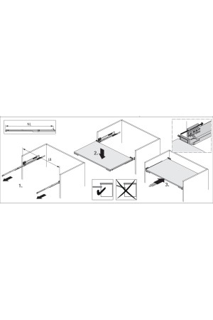Стопор открытого положения для направляющих ActroYOU /QuadroYOU /QuadroV6, белый 9257725 Hettich