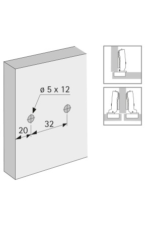 Монтажная планка линейная к петле Sensys/Intermat Н=1,5мм 9133874 Hettich