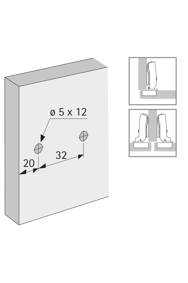 Монтажная планка линейная к петле Sensys/Intermat Н=1,5мм 9133874 Hettich