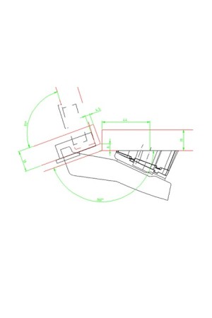 Клин к монтажной планке для петель Intermat System 8099 угол 5 градусов цинк 9072533 Hettich