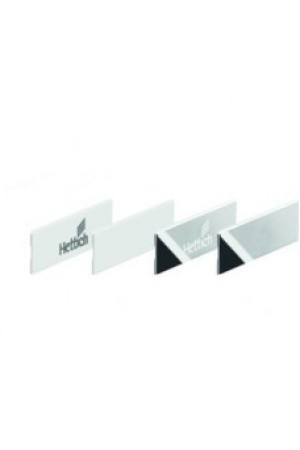 Заглушка белая с Вашим логотипом для ящиков InnoTech Atira серебристая 9315827 Hettich