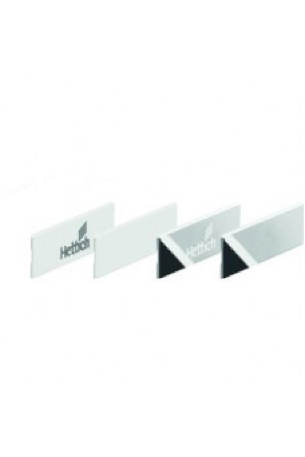 Заглушка белая с Вашим логотипом для ящиков InnoTech Atira серебристая 9315827 Hettich
