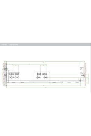 Выдвижной ящик ArciTech 94*450мм, БЕЗ направляющих серебристый 9150682 Hettich