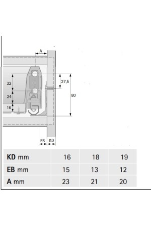 Выдвижной ящик ArciTech 94*650мм, БЕЗ направляющих белый 9149306 Hettich