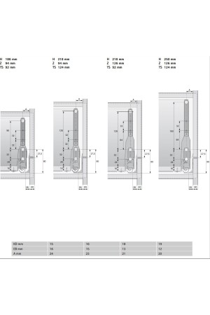 Выдвижной ящик ArciTech с надставками Top Side 218/94*4500мм белый 9149332 Hettich