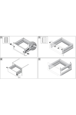 Выдвижной ящик ArciTech с надставками Top Side 218/94*4500мм белый 9149332 Hettich