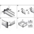 Выдвижной ящик ArciTech с надставками Top Side 218/94*4500мм белый 9149332 Hettich