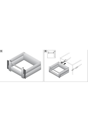 Выдвижной ящик ArciTech с надставками Top Side 218/94*4500мм белый 9149332 Hettich