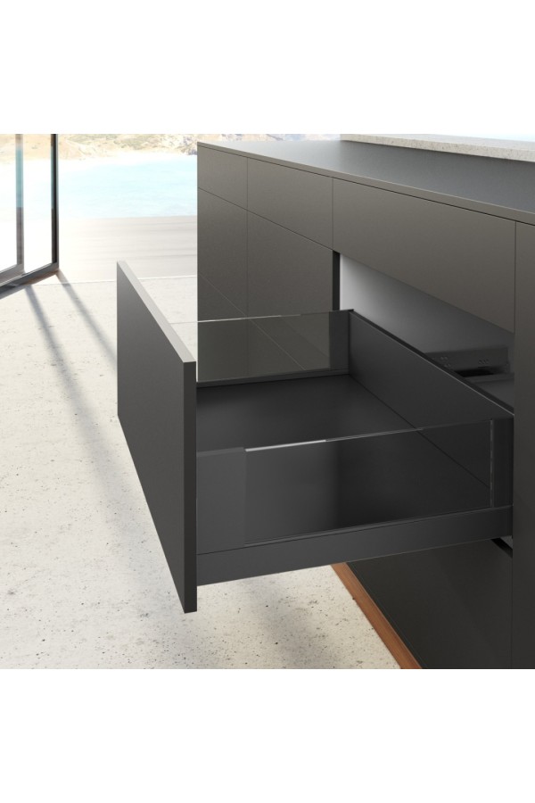 Выдвижной ящик AvanTech You Inlay 187*450мм, БЕЗ направляющих антрацит 9257189 Hettich