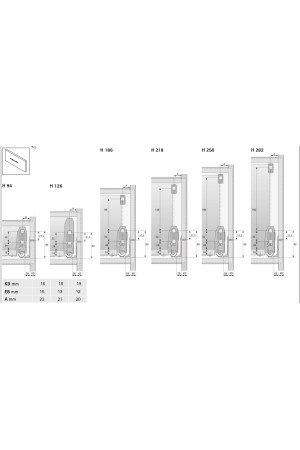 Выдвижной ящик ArciTech 94*450мм, БЕЗ направляющих белый 9149300 Hettich
