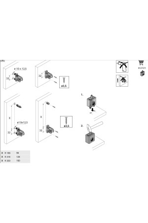 Выдвижной ящик ArciTech 94*450мм, БЕЗ направляющих белый 9149300 Hettich
