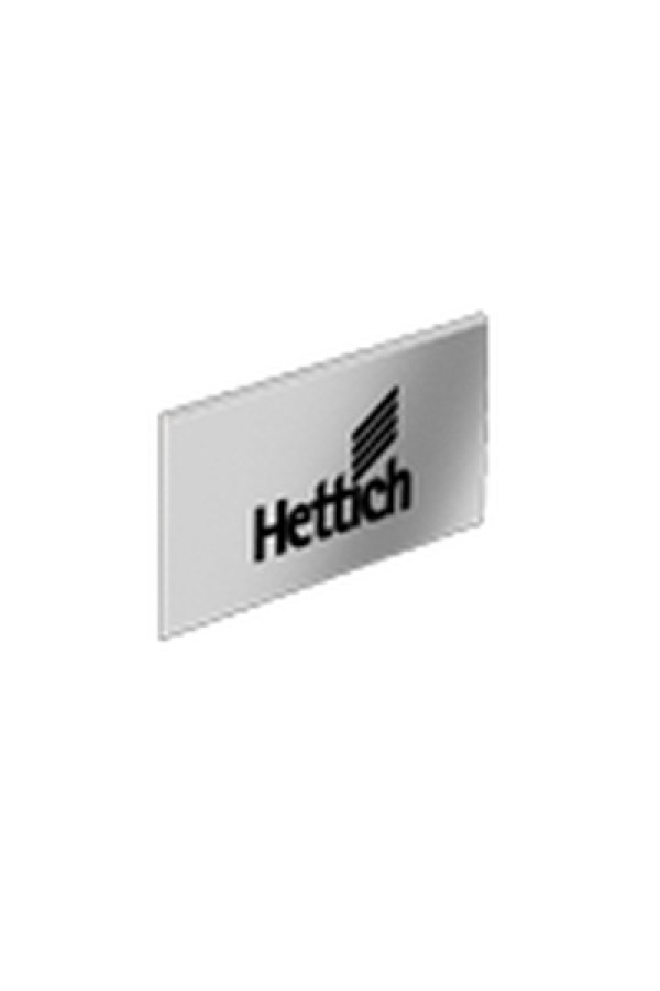 Заглушка на боковину ящика ArciTech с логотипом Hettich хром 9123008 Hettich