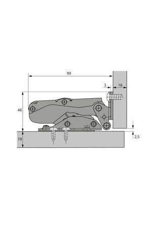 Декоративная заглушка на петлю Kamat 9248766 Hettich