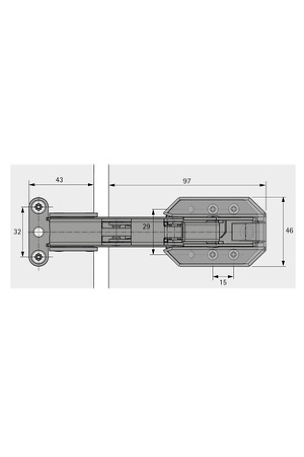 Декоративная заглушка на петлю Kamat 9248766 Hettich