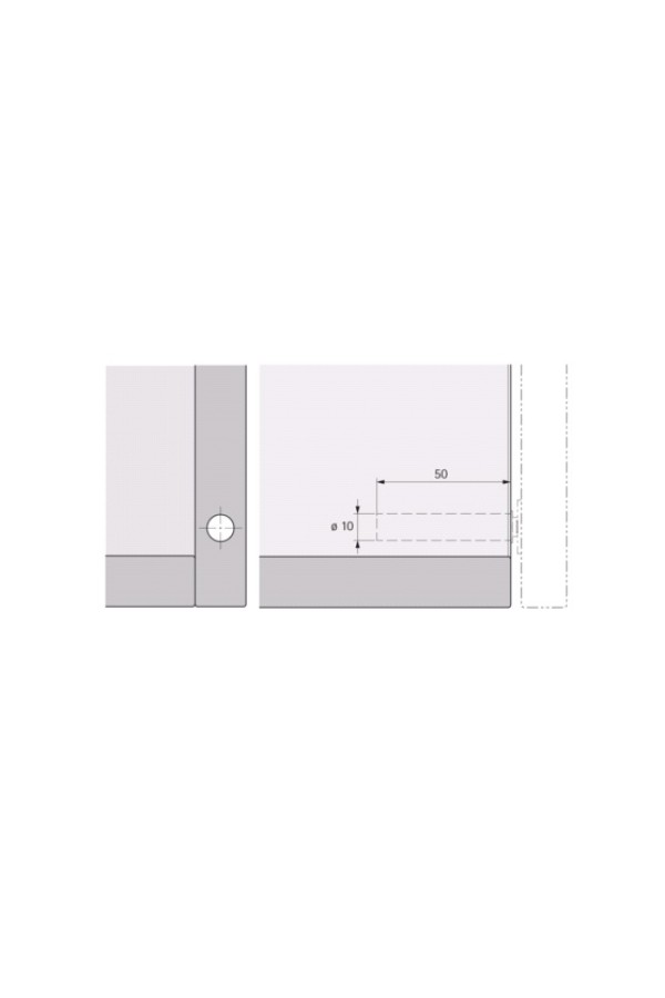 Хеттих/механизм Push to open magnet д/петель, под запрессовку, короткий ход, атрацит (25)/ 9089631