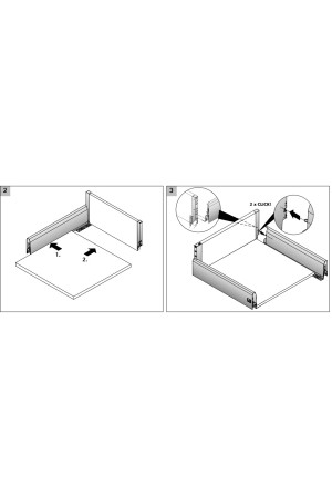 Комплект боковин для выдвижных ящиков ArciTech 94*500мм белый 9149266 Hettich