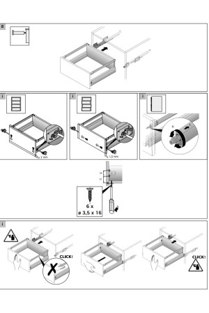Комплект боковин для выдвижных ящиков ArciTech 94*500мм белый 9149266 Hettich