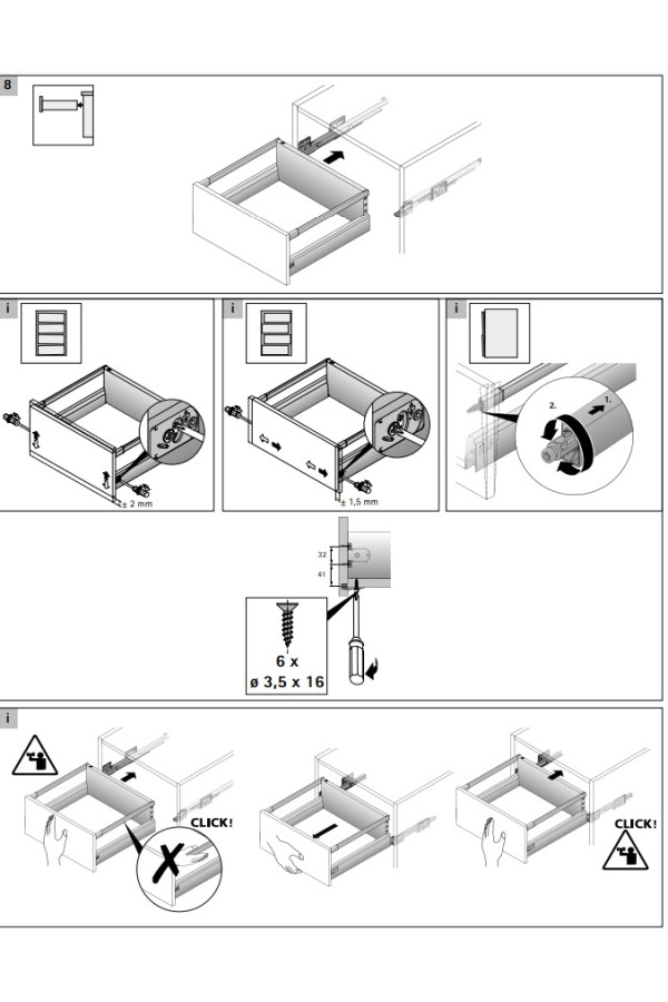 Комплект боковин для выдвижных ящиков ArciTech 94*500мм белый 9149266 Hettich