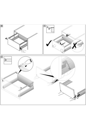 Комплект боковин для выдвижных ящиков ArciTech 94*500мм белый 9149266 Hettich