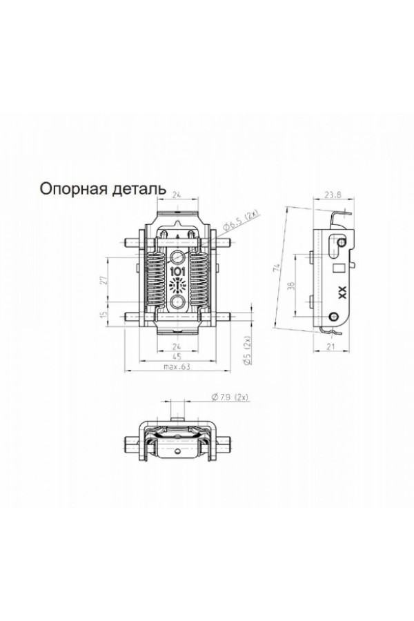 Хеттих/опорная деталь для системы соединения COFIX (100)/ 9239094