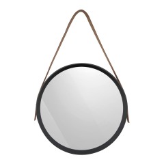 Зеркало настенное на ремне Манхэттен, D395, черный